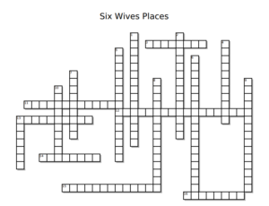 A crossword puzzle on Henry VIII's six wives