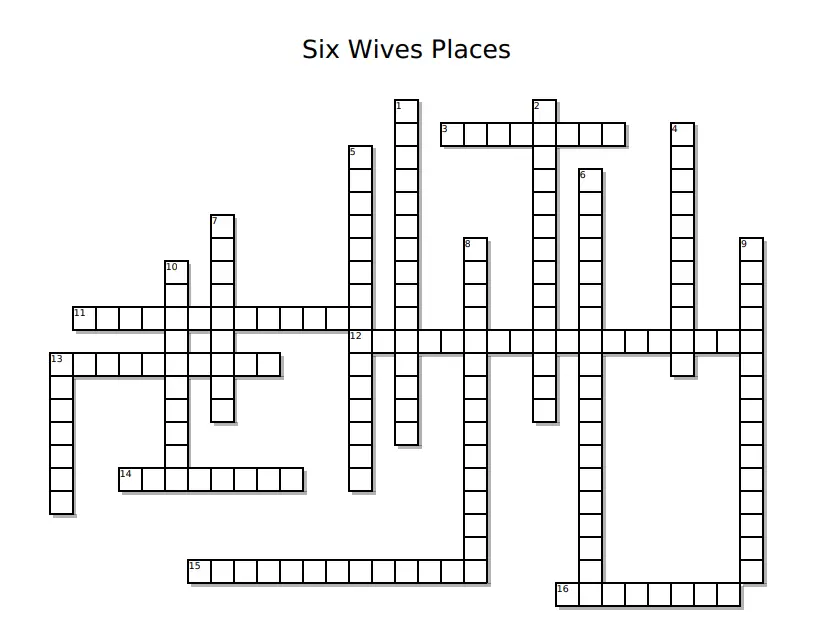 #FridayFun Six Wives Places Crossword Puzzle The Anne Boleyn Files #FridayFun Six Wives Places Crossword Puzzle The Anne Boleyn Files