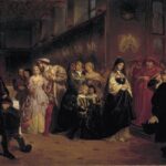 #PortraitTuesday – The Courtship of Anne Boleyn by Emanuel Gottlieb Leutze