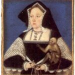 Catherine of Aragon with a pet monkey