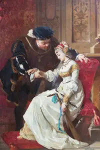 First Meeting between Henry VIII and Anne Boleyn by G. F. Folingsby