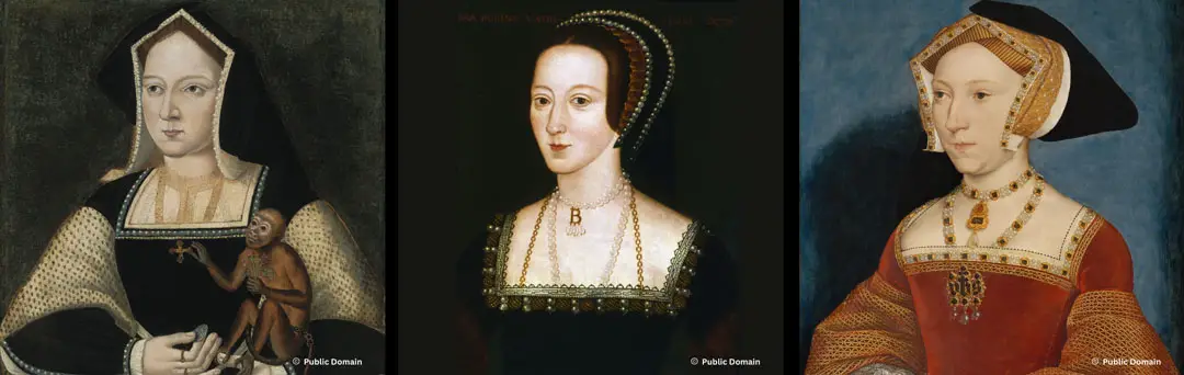 First three of Henry VIII's wives